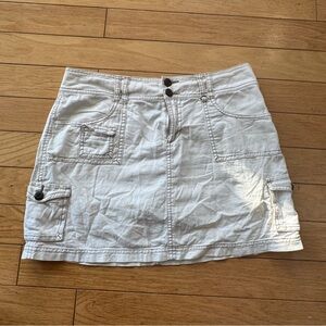 Vintage Linen blend mini skort